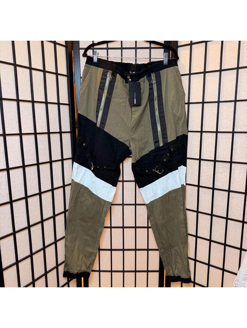 NWT Fashion Nova Hot & Delicious Joggers Women's M Color Block Pants Pluz Sz 1X
